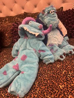 Sully Plush And 6-9 Month Monster Suit Used As Winter Outerwear