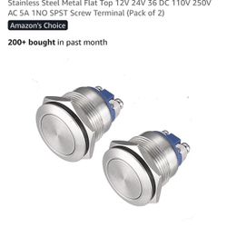 Stainless Steel Push Button Switch