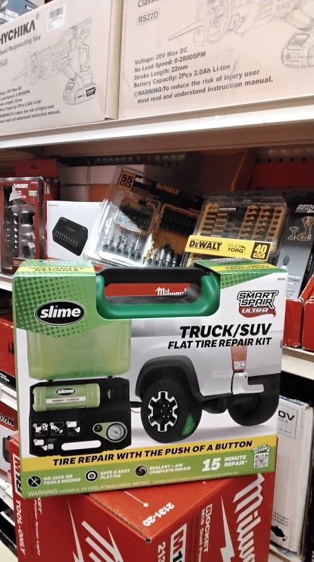 SLIME SMART SPAIR ULTRA TRUCK/SUV FLAT TIRE REPAIR KIT 
