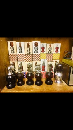 after shave avon chess ♟ bottles