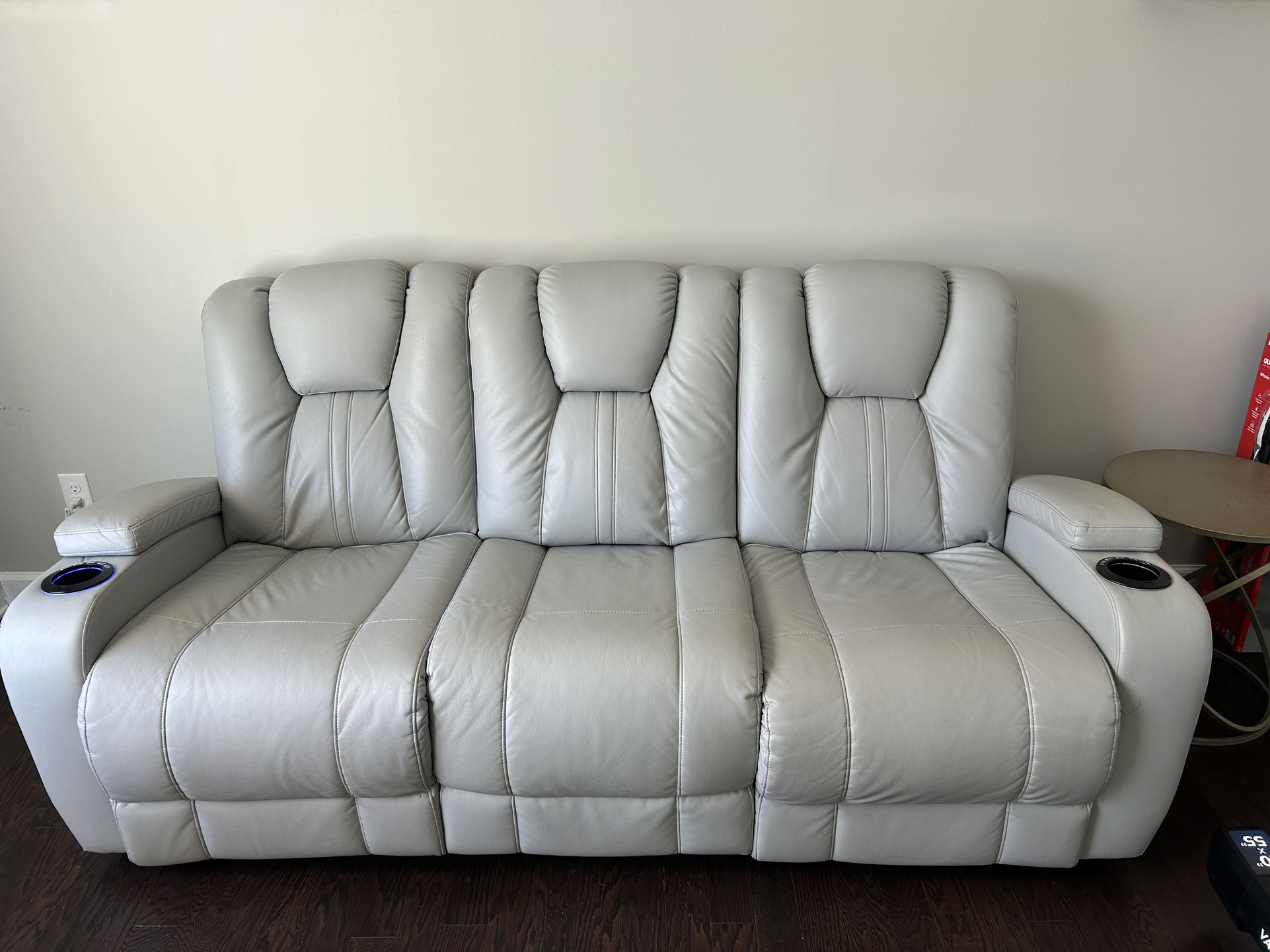 Reclining Leather Automatic Couch
