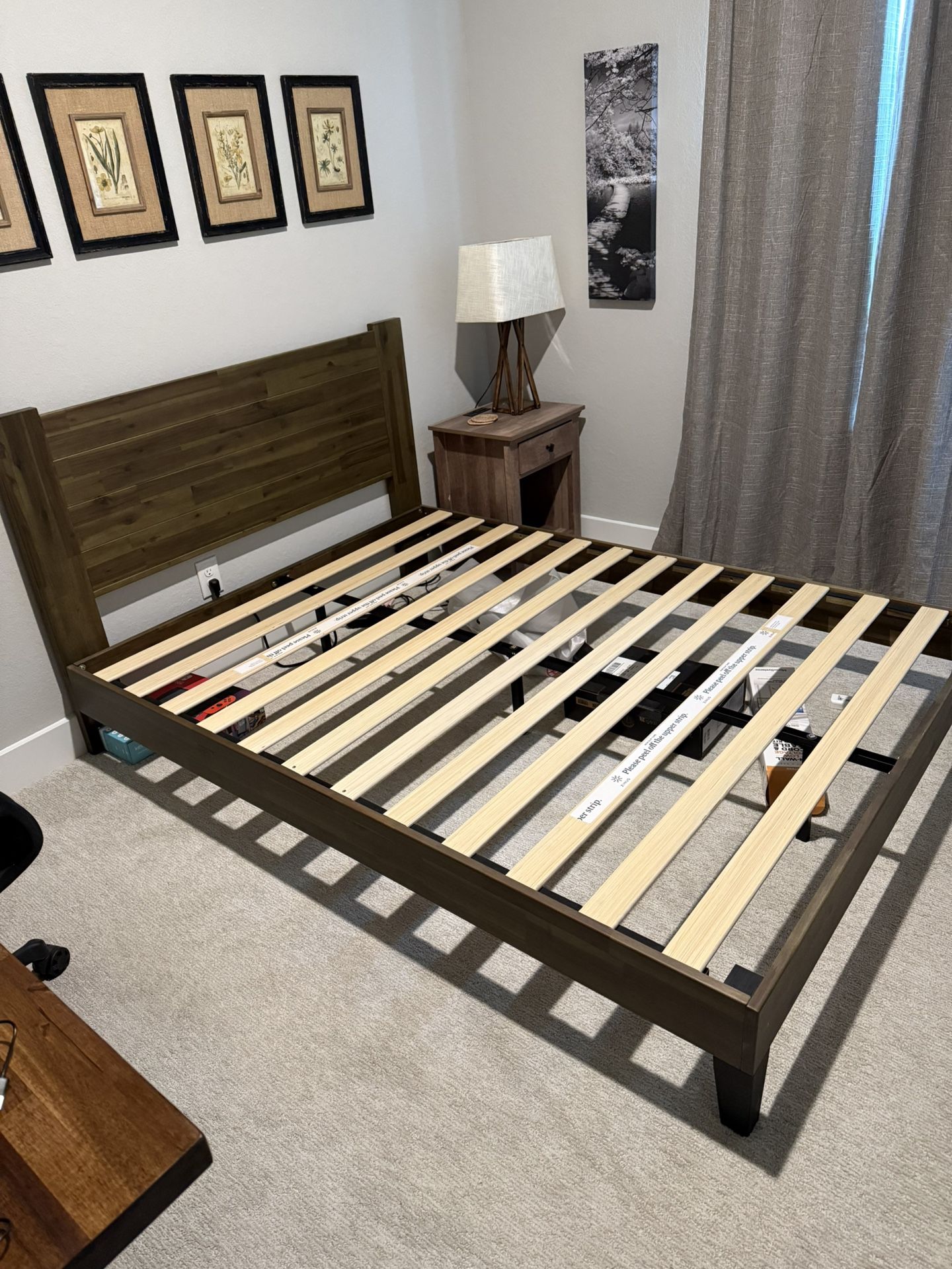 Solid Wood Queen Bed Frame