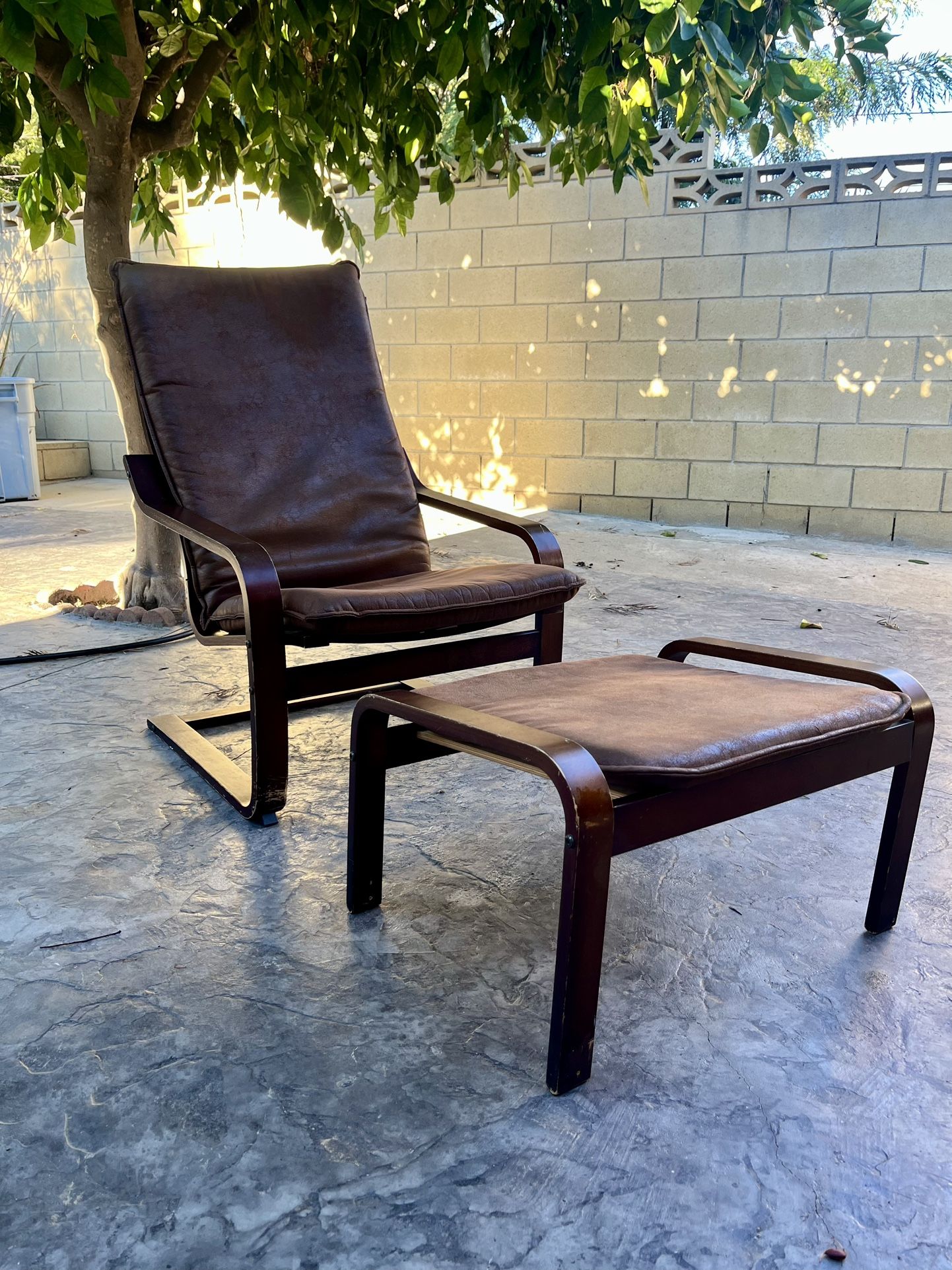 Rocker Chair With Foot Stool