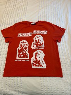 Authentic Billie Eilish LA Happier Than Ever Concert Shirt