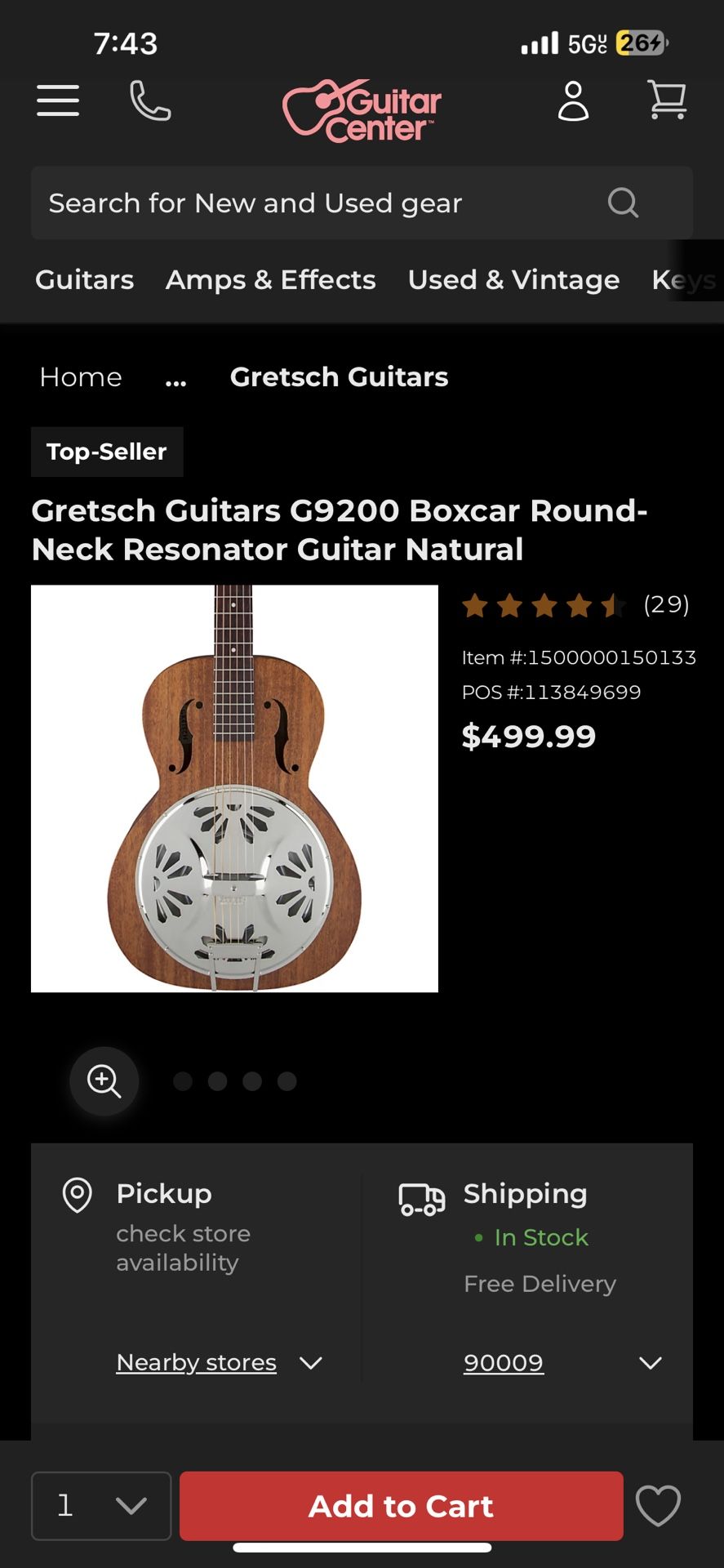 Gretsch G9200 Resonator