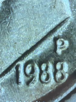 3 Dimes 1988 P