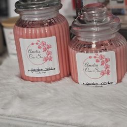 Velas Artesanales Aromáticas De Rosas