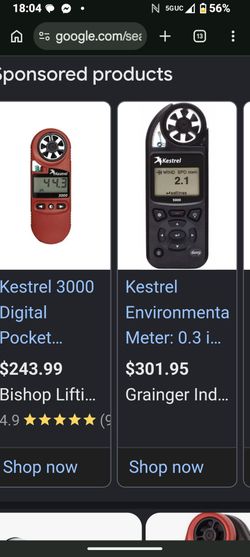 Kestrel 3000 wind & temperature