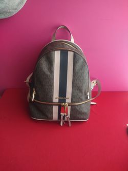 Backpack Michael kors striped logo