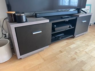 TV Stand with Cabinet Storage