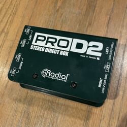 Radial Pro D2 Stereo Two Channel Passive Audio Direct Box