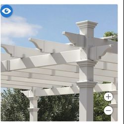 Vita Grande Vinyl Pergola 12'×16' $1,100