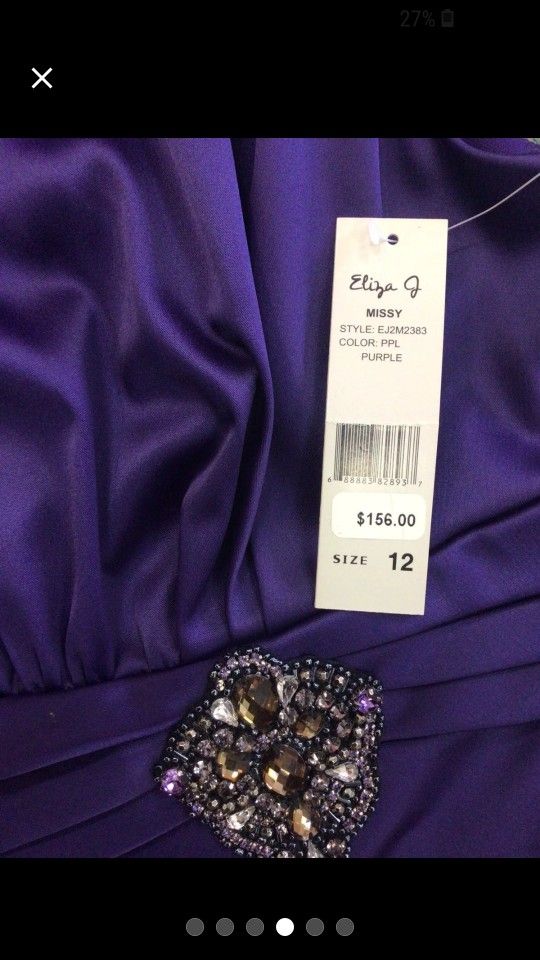 Eliza J Cocktail Dress Size 12 NWT Purple - www.ice4pros.com.br