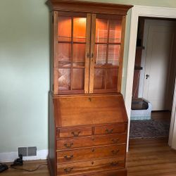 Vintage Wood Hutch 