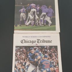 Chicago Cubs World Series News Papers