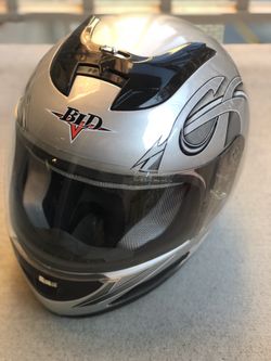 Like new, custom full face motorcycle helmet