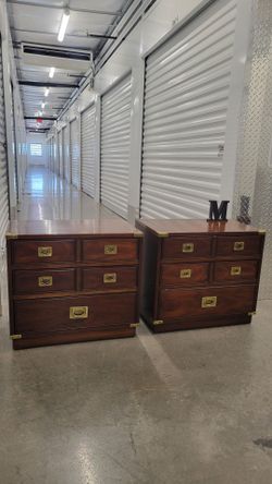 TWO  BEAUTIFUL SOLID WOOD NIGHTSTANDS