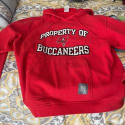 Buccaneers Hoodie size.  Large