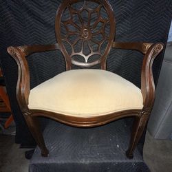 Pair of Adam Style Web Back Armchairs