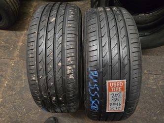 2 Tires 205.55.16 Delinte Dh2 99 % Tread Dot 1224