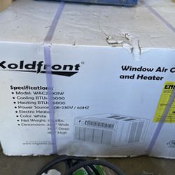 Window Air Conditioner And heater 