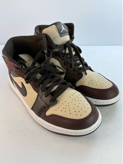 Nike Air Jordan 1 Mid SE Paris YMCA Velvet Brown Sanddrift FZ4359-200 Mens 9.5