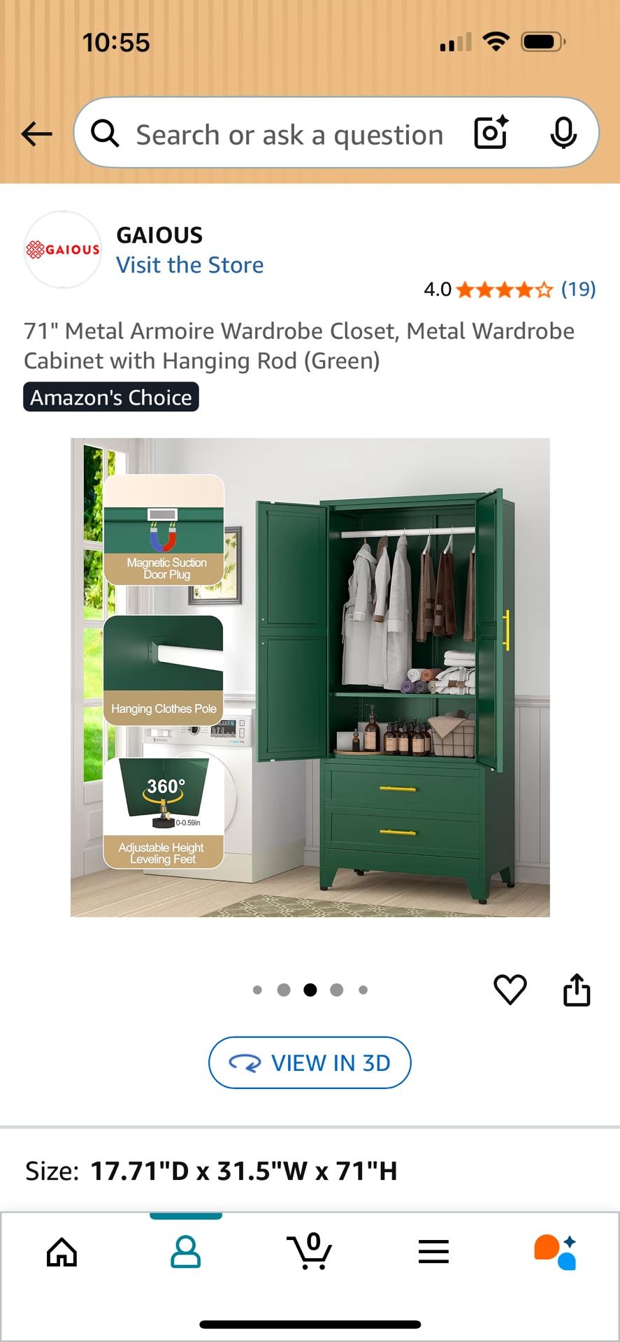 Armoire Wardrobe Closet