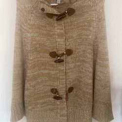 Womens Knit shawl Like Sweater