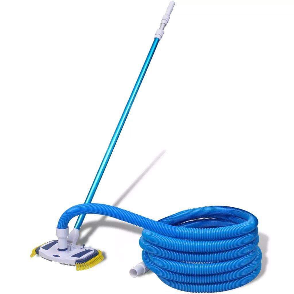 Pool Spa Cleaner Tool Vacuum Telescopic Pole and Hose Cleaning Maintenance Set