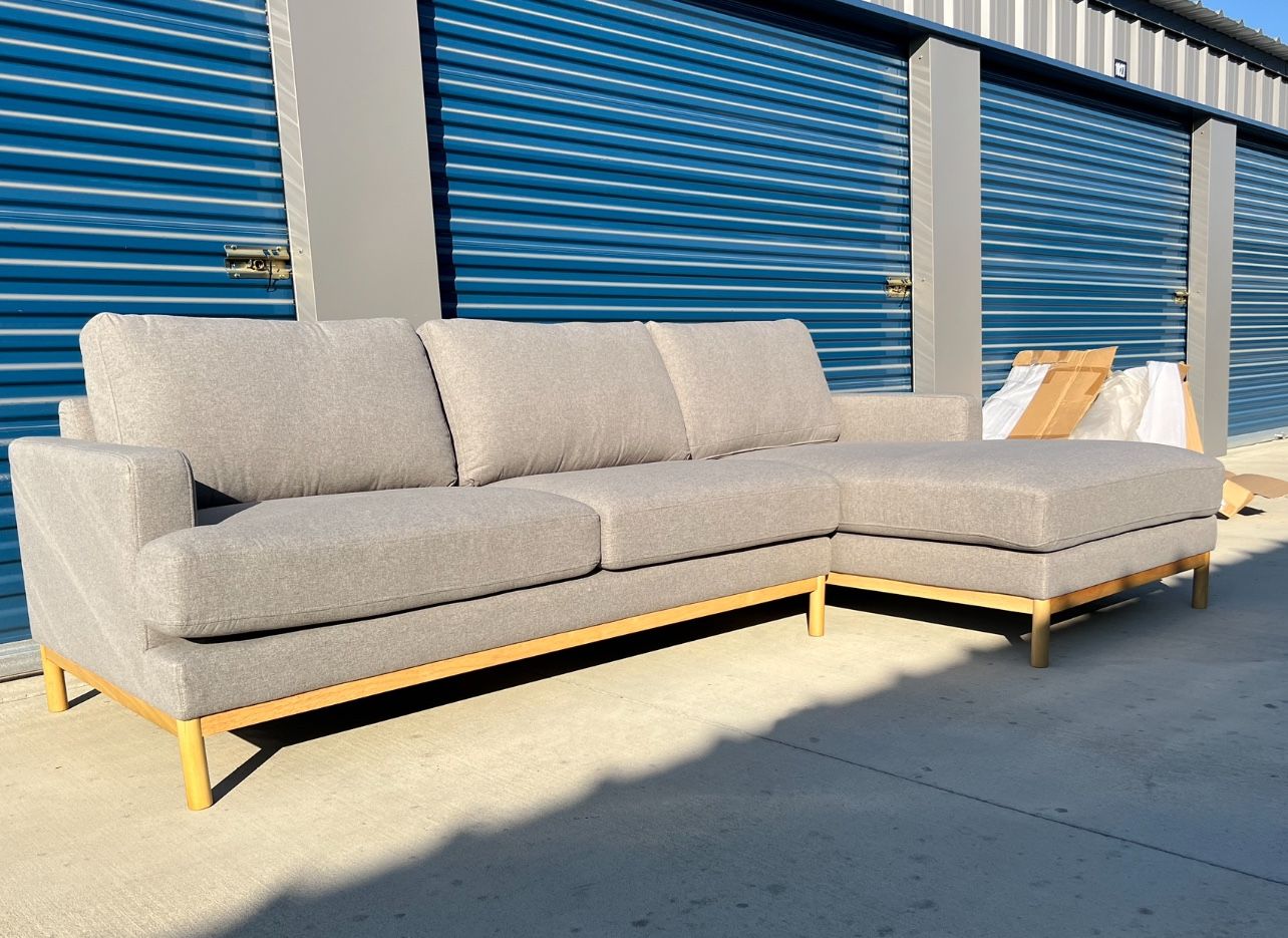 Brand New. Large Sectional Sofa. Mid Century Design $799