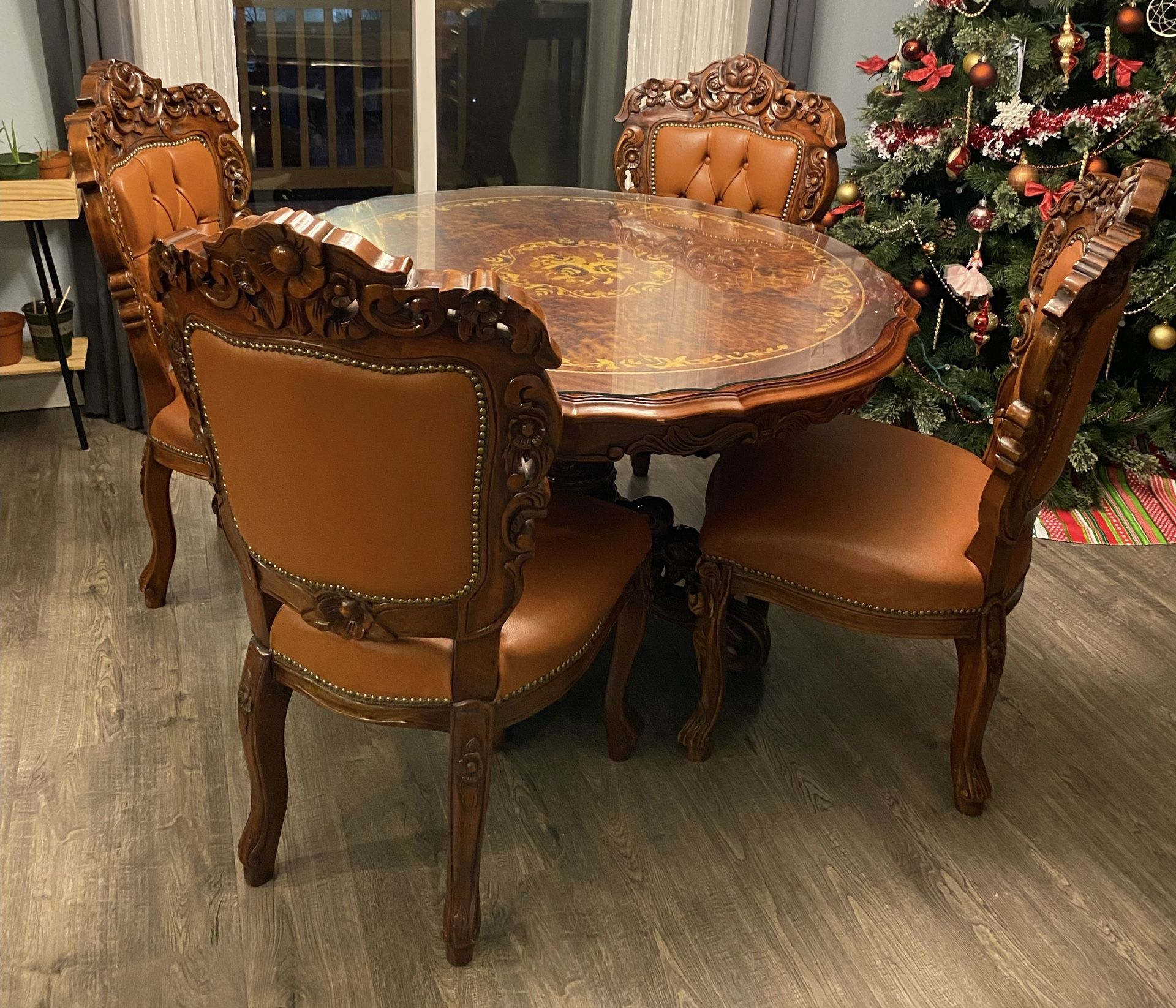 Korean Made Dinning Table With Chairs $1K Obo