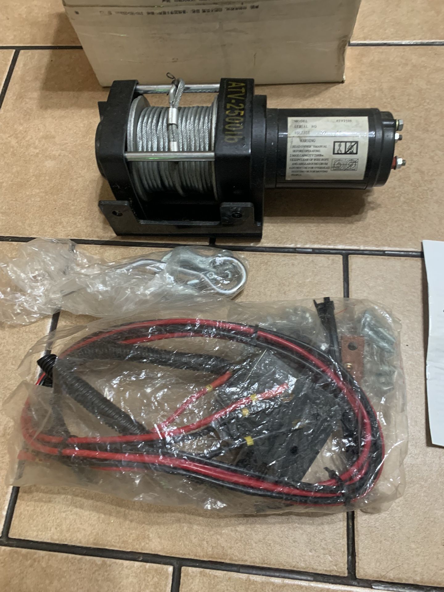  2500LB12VOLTATV WINCH