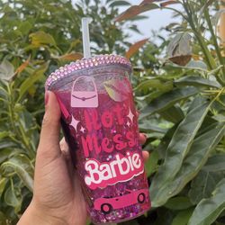 Pink Barbie Shaker Tumbler