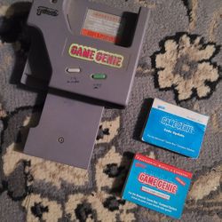 Original Game Genie With Code Books For Game Boy