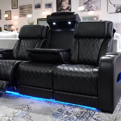 Couches with Recliner/ Loveseat With Recliner/ Leather Couches/ Electric LivingRoom Furniture/ All Colors and Sizes - Same Day Delivery - No Credit Ne