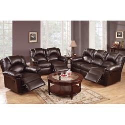 Brown Motion Sofa Set 