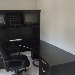 Executive Desk and Leather Seat