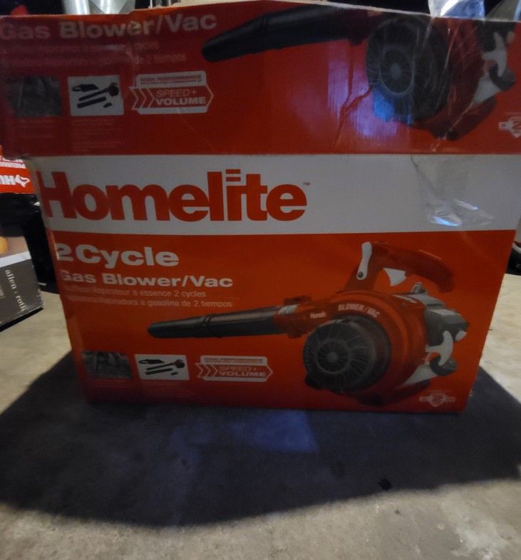 Homelite 2 cycle gas blower vac
