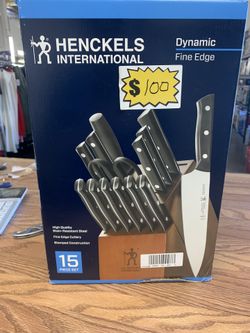 HENCKELS International Dynamic Fine Edge 15‑Piece Knife Block Set