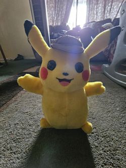 Detective Pikachu Movie Talking Pokemon Interactive Plush 2 Voice Modes 12" 2019