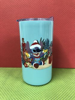 Disney Stitch “Aloha Christmas” stainless steel tumbler