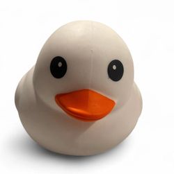 White Squeezy duck squishy