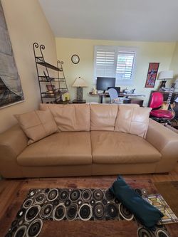 Italian Leather Sofa Loveseat