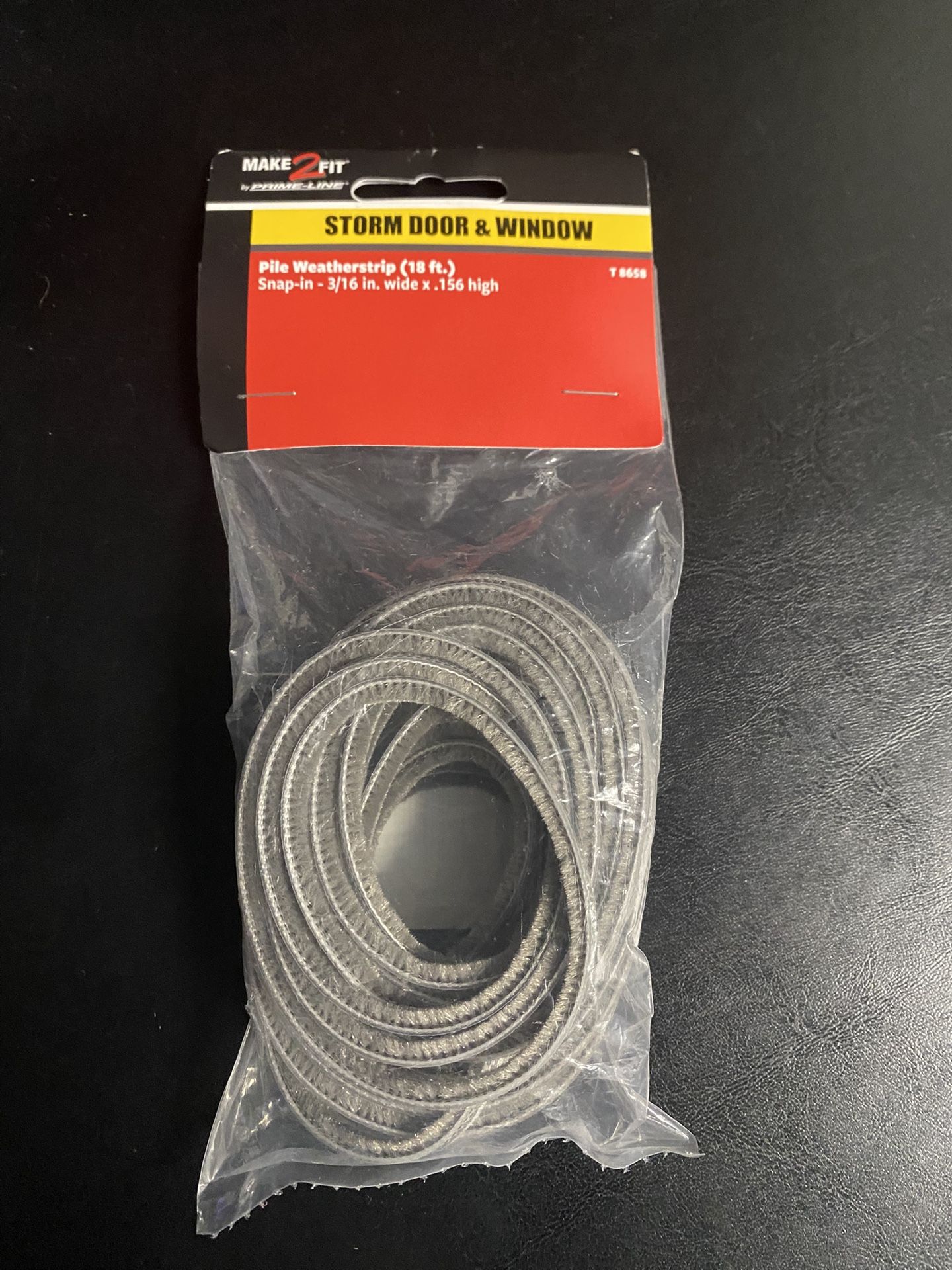 Prime-Line 18-ft x 3/16-in x 3/16-in Gray Felt