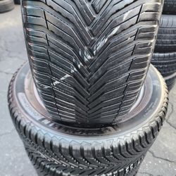 4 Tires Used 215/55r17 Michelin Crossclimate 