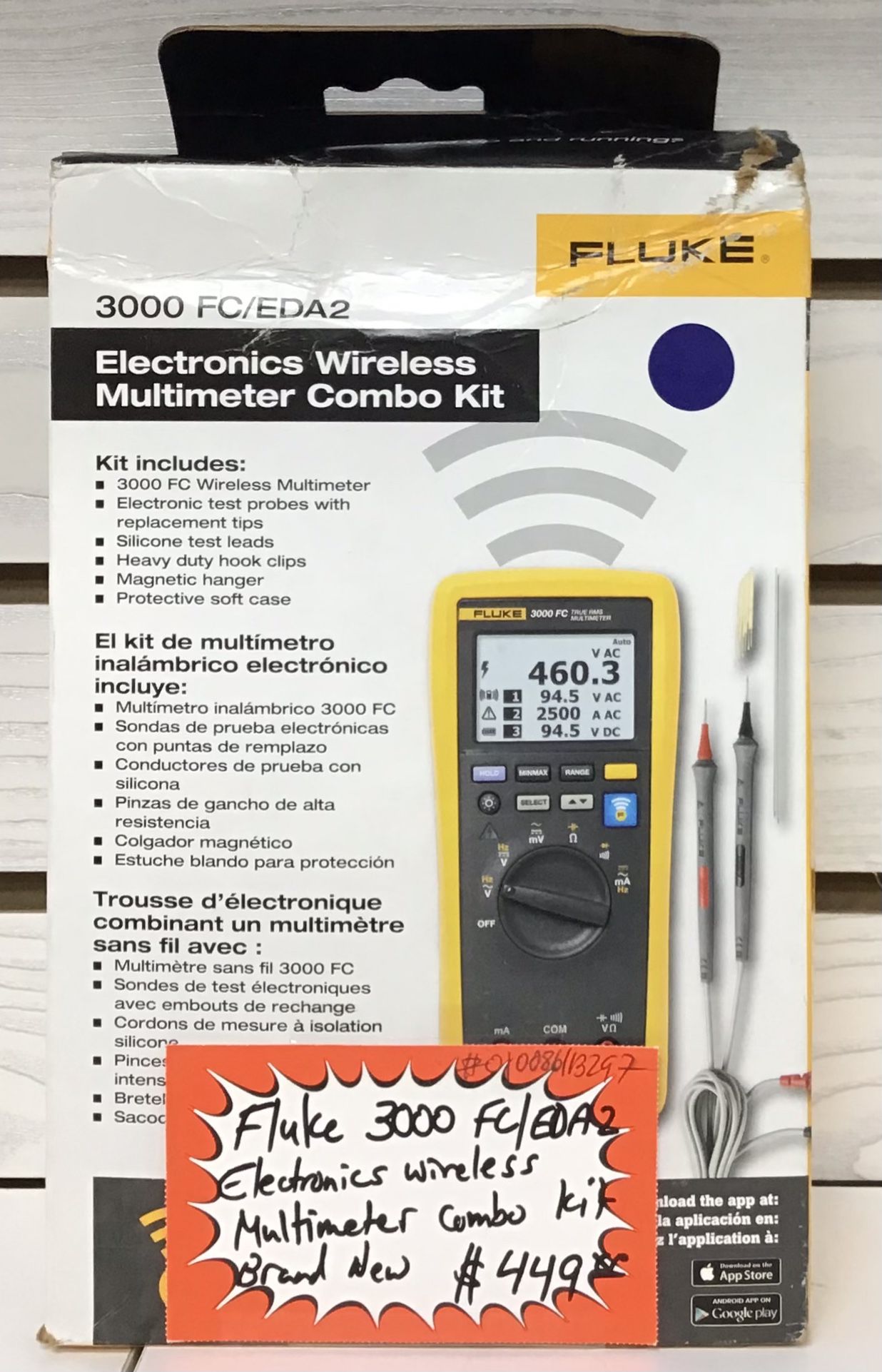 Fluke 3000 FC/ EDA2 Electronic Wireless Multimeter Combo Kit Brand New