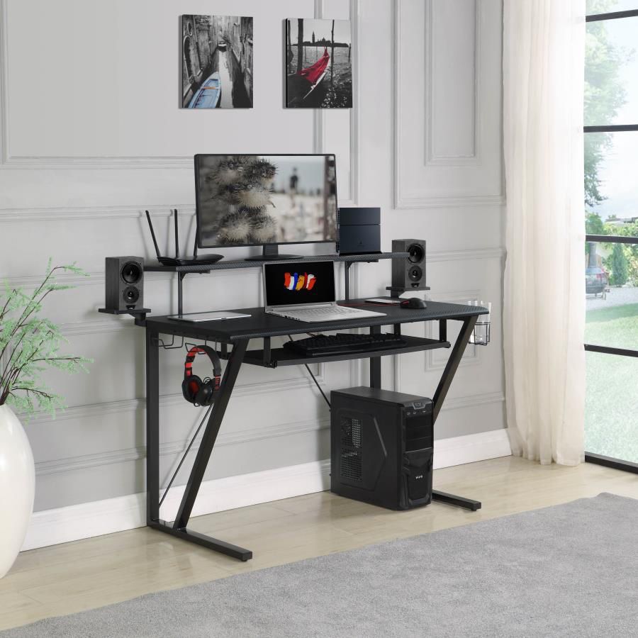 Gaming Desk In Gunmetal