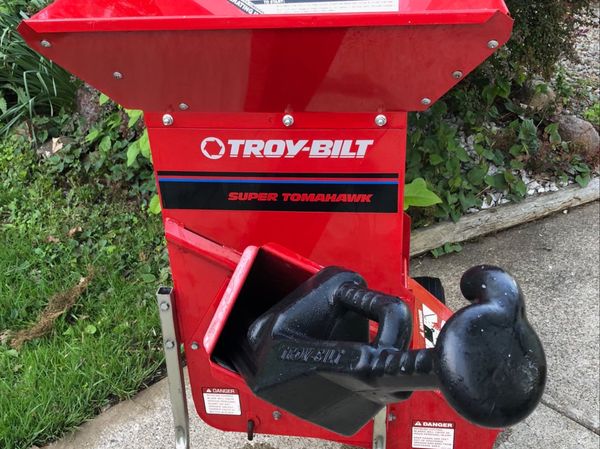 $400 only TROY-BILT SUPER TOMAHAWK , model # 47257 Chipper & shredder