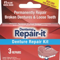 Dentemp Repair Kit - Repair-It Advanced Formula Denture Repair Kit 