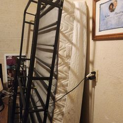 Twin mattress and frame